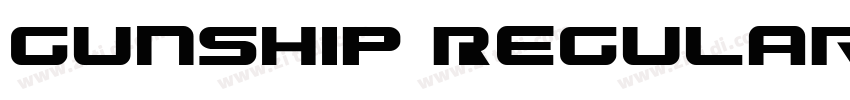 Gunship Regular字体转换